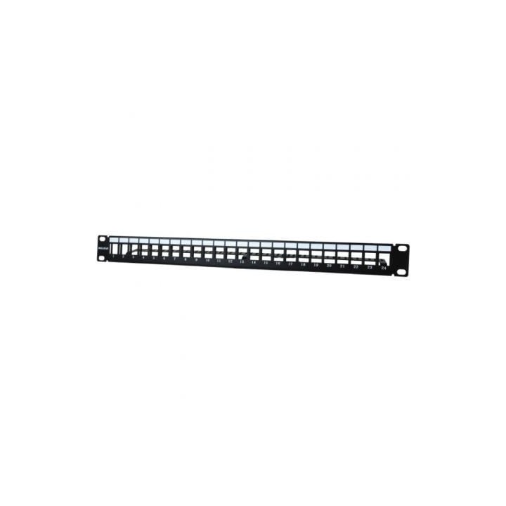 Patch Panel Phasak PA 3424/ 24 Puertos/ Cat.6/ Altura 1U/ Gestión de Cable/ Conectores RJ45 UTP No Incluidos