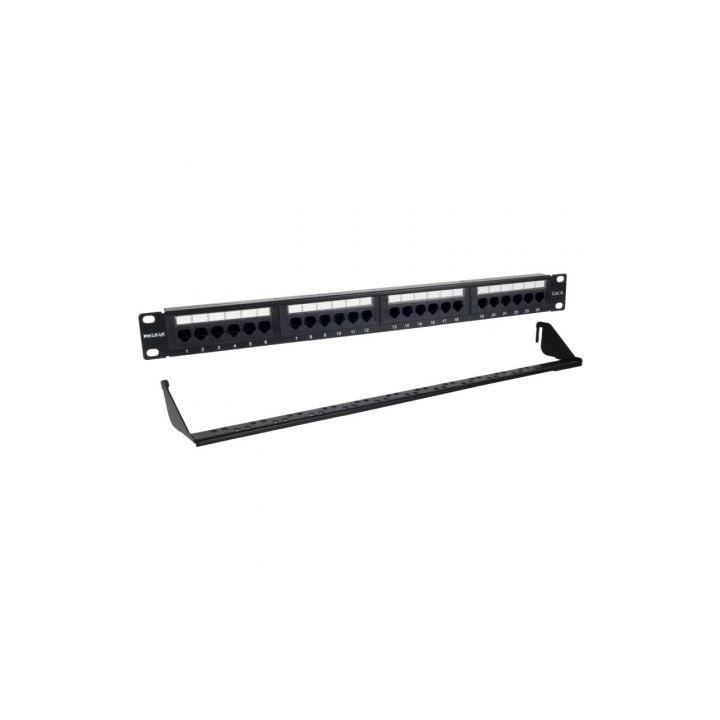 Patch Panel Phasak PU 2424/ 24 Puertos/ Cat.6/ Altura 1U/ Gestión de Cables