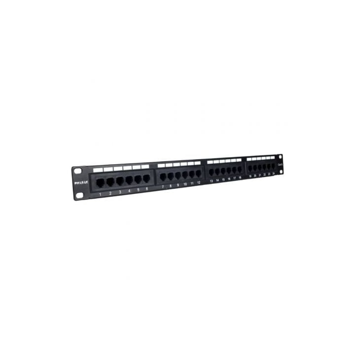 Patch Panel Phasak PU 2956/ 24 Puertos/ Cat.6/ Altura 1U