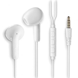 NGS Auricular Blanco Estéreo con cable JACK 3.5 mm