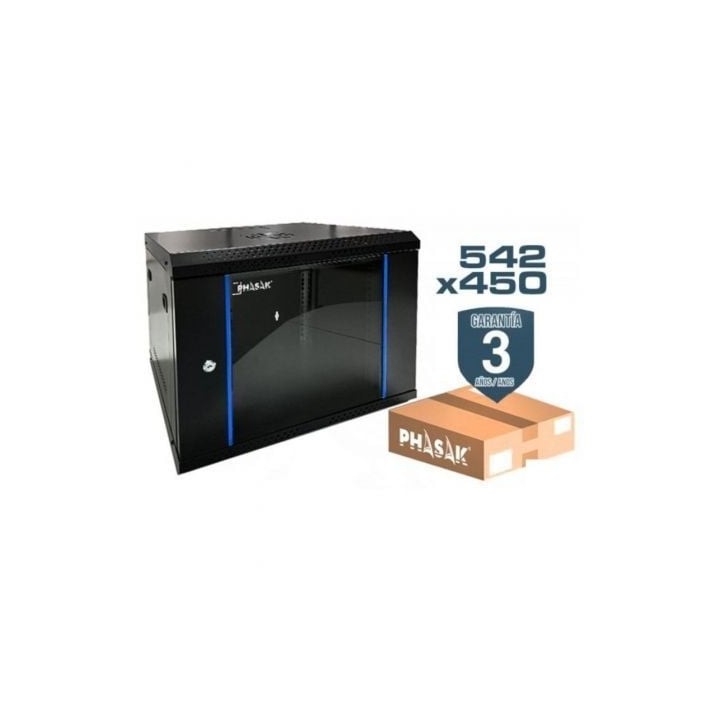 Armario Rack Mural Desmontado Phasak PHO 2212D/ 19"/ Altura 12U