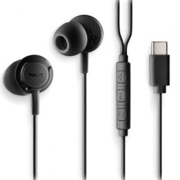 NGS Auricular Negro Estéreo USB-C Con Cable