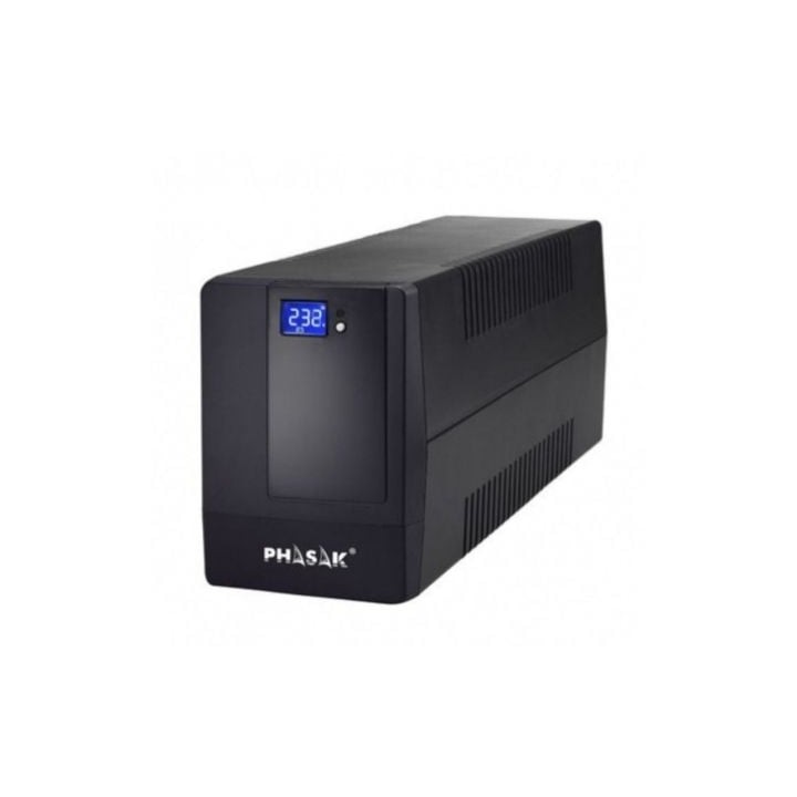 SAI Línea Interactiva Phasak 1000 VA LCD/ 1000VA/ 4 Salidas/ Formato Torre