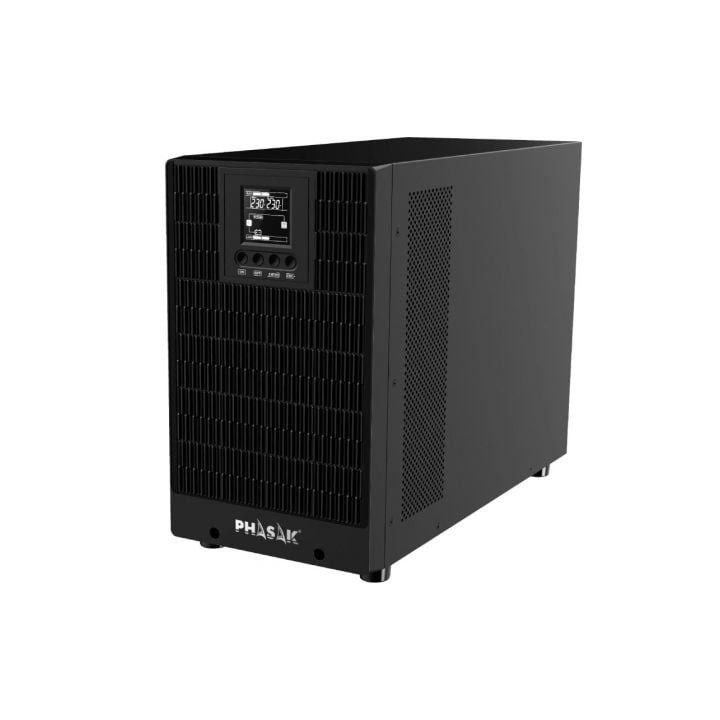 SAI Online Phasak 3000 VA Online LCD/ 3000VA-3000W/ 4 Salidas/ Formato Torre