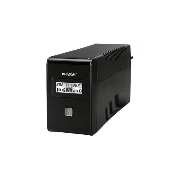 SAI Línea Interactiva Phasak 850 VA LCD Interactive/ 850VA/ 2 Salidas/ Formato Torre