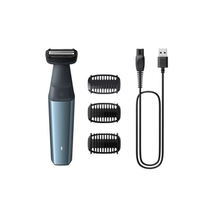 Afeitadora Philips Bodygroom Series 3000 BG3027/ con Batería/ 3 Accesorios