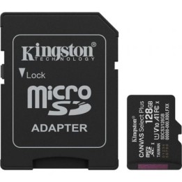 Kingston SDCS3/128GB microSD XC Gen3 150MB/s A1
