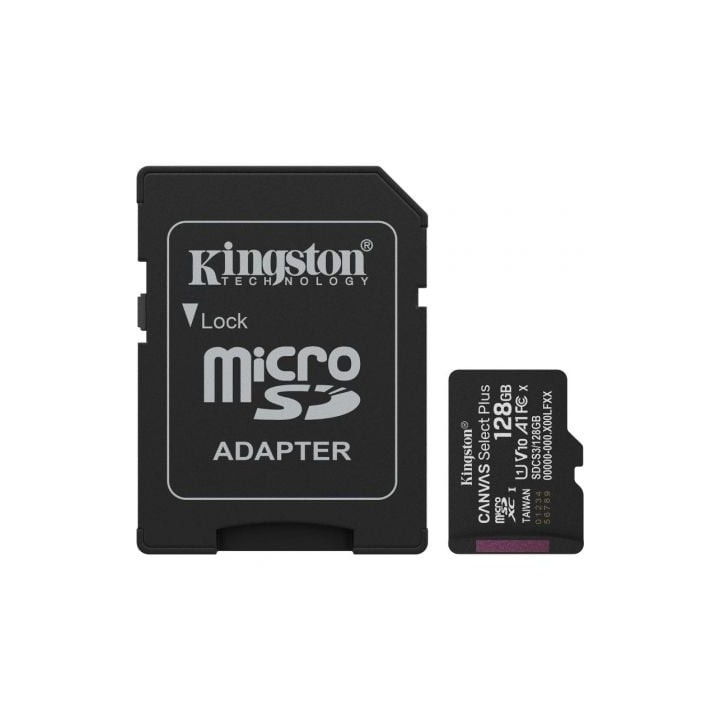 Kingston SDCS3/128GB microSD XC Gen3 150MB/s A1