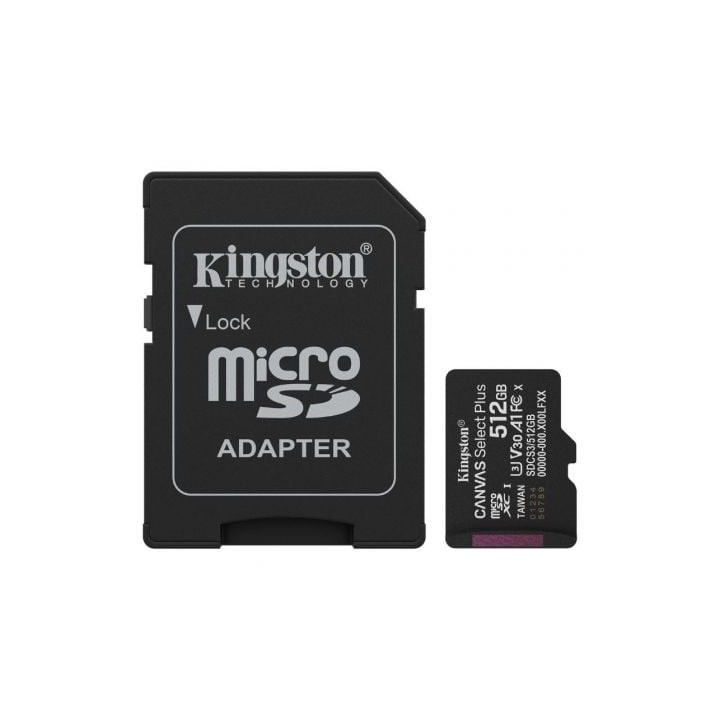 Kingston SDCS3/512GB microSDXC Gen3 150MB/s A1