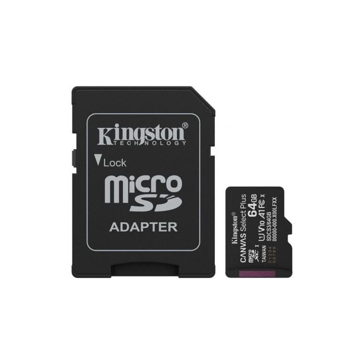Kingston SDCS3/64GB microSDXC Gen3 100MB/s A1