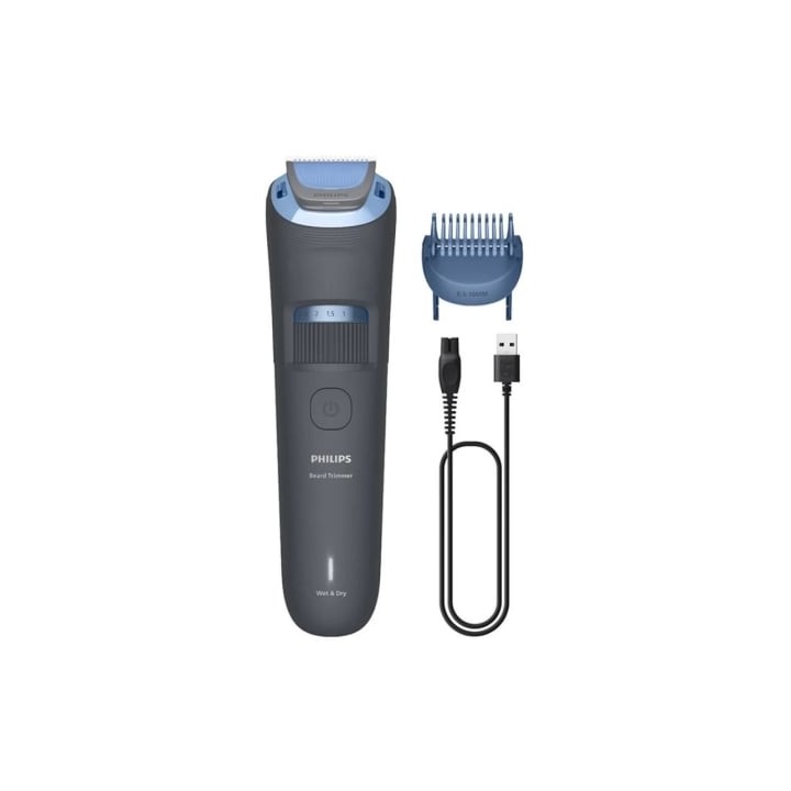 Cortabarbas Philips Beardtrimmer series 3000 BT3617/15/ con Batería/ 2 Accesorios