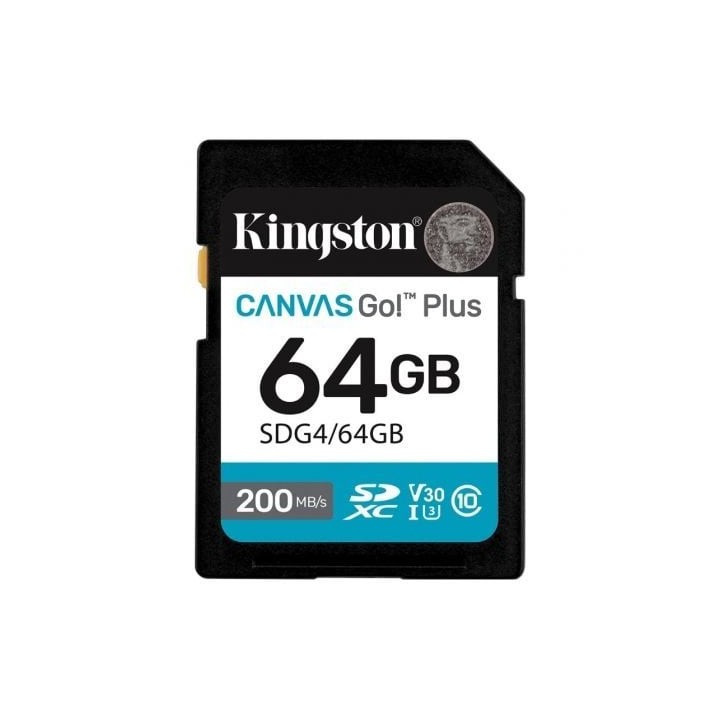 Kingston Canvas Go! Plus 4 SD 64GB class 10 U3 V30