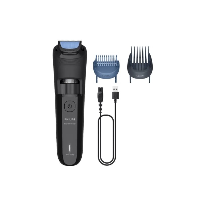 Cortabarbas Philips Beardtrimmer series 3000 BT3620/15/ con Batería/ 5 Accesorios