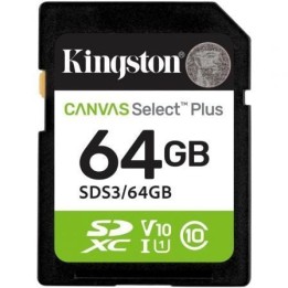 Kingston SD Canvas Select Plus Gen3 64GB 100 MB-s