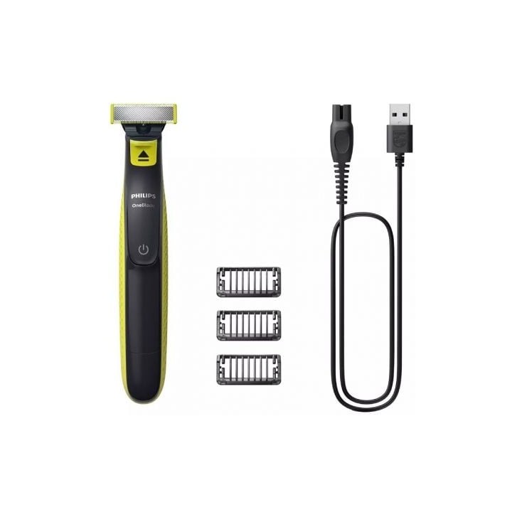 Cortabarbas Philips Oneblade QP2724/10/ con Batería/ 3 Accesorios