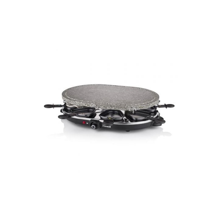 Parrilla Princess Stone 8 Oval & Raclette 162720/ 1200W/ Tamaño 430*300mm