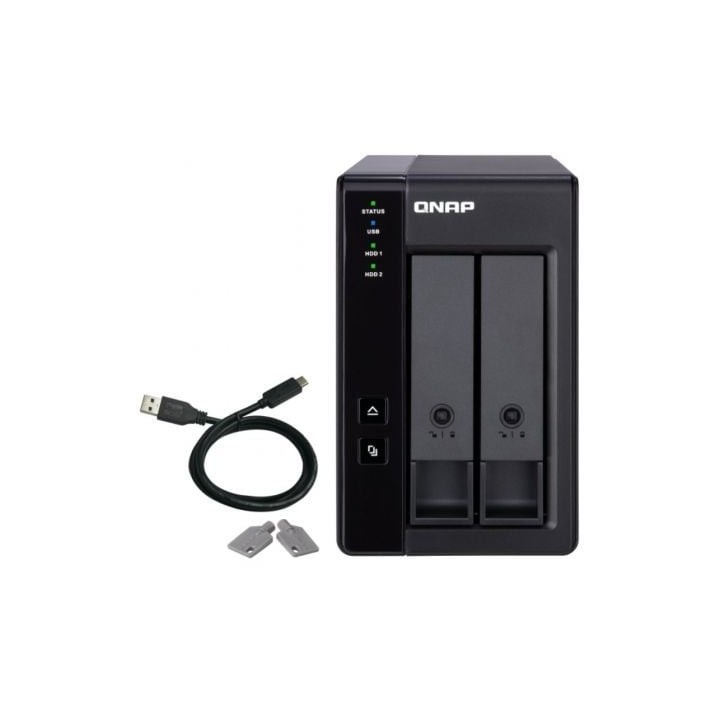QNAP TR-002 Raid Expansion 2XHDD-Bay 1xUSB-C 3.2