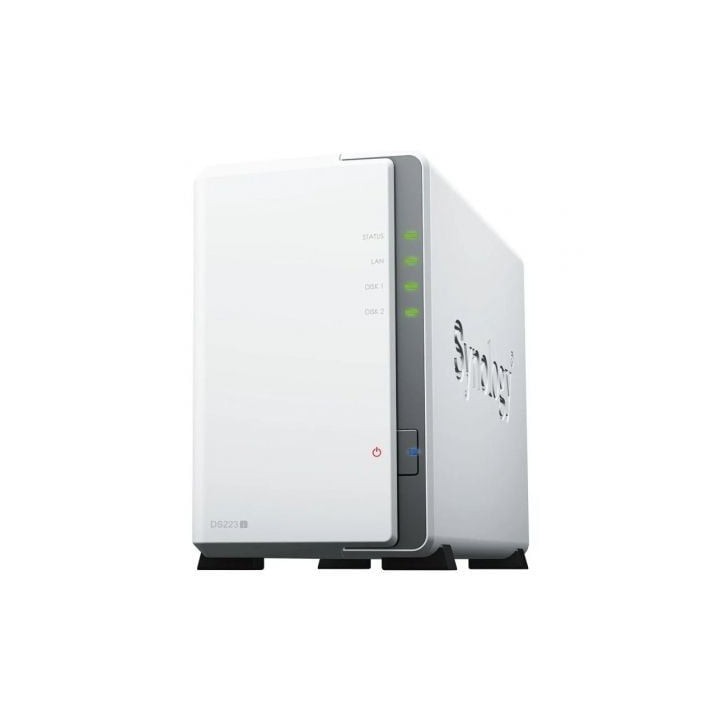 NAS Synology Diskstation DS223J/ 2 Bahías 3.5"- 2.5"/ 1GB DDR4/ Formato Torre
