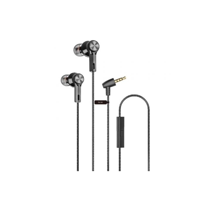 Auriculares Intrauditivos Qubo EB-100/ con Micrófono/ Jack 3.5/ Grises