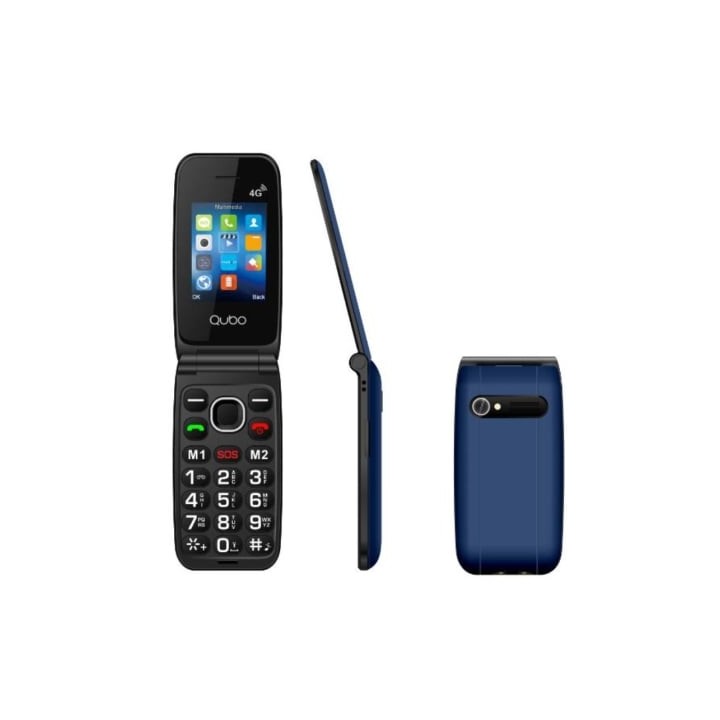 Teléfono Móvil Qubo NEONW-BL 4G para Personas Mayores/ Azul