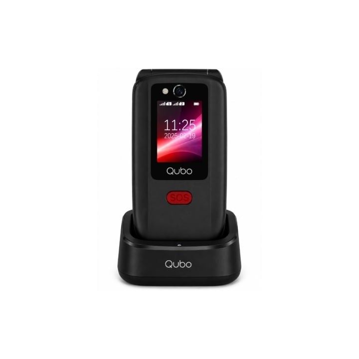 Teléfono Móvil Qubo X-D340CB 4G para Personas Mayores/ Negro