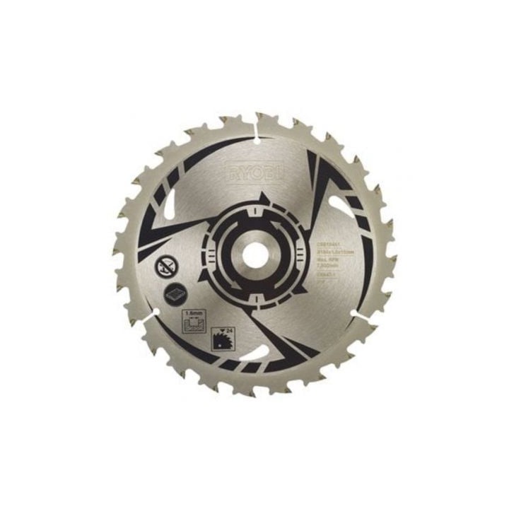 Hoja para Sierra de Sable Ryobi CSB184A1/ 184mm/ Compatible con R18CS7-0 ONE+