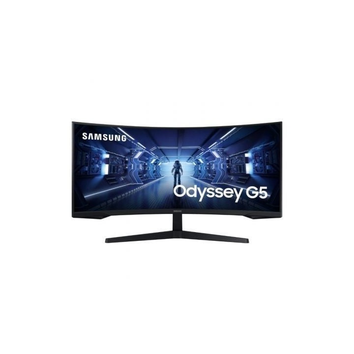 Monitor Gaming Ultrapanorámico Curvo Samsung Odyssey G5 LC34G55TWWP 34"/ UWQHD/ 1ms/ 165Hz/ VA/ Negro