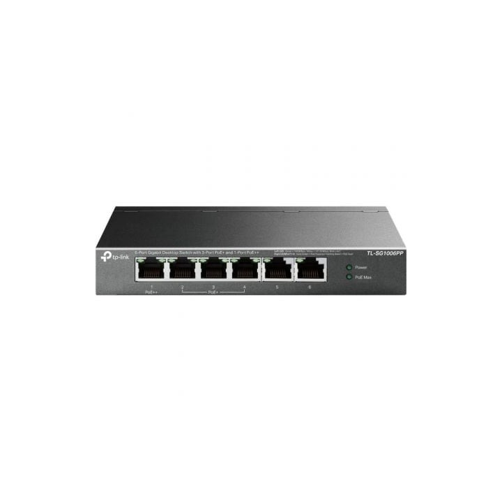 Switch TP-Link TL-SG1006PP 6 Puertos/ RJ-45 10/100/1000/ PoE++