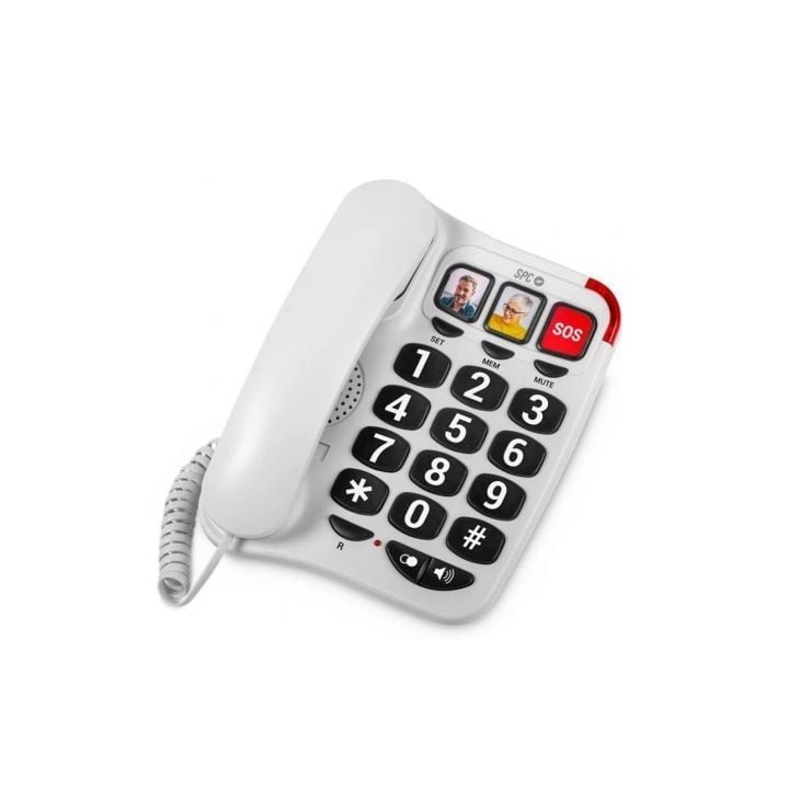 SPC 3295B Telefono CONFORT NUMBERS 2 Blanco