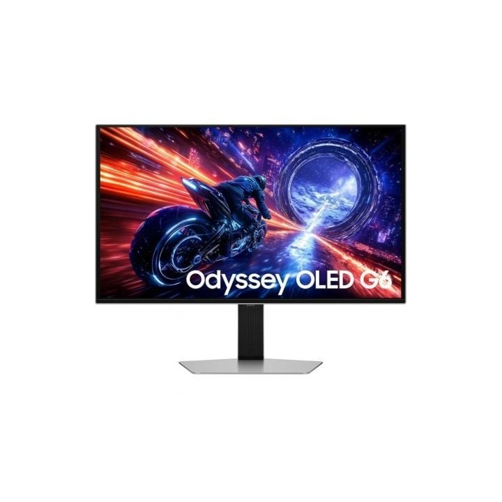 Monitor Gaming Samsung Odyssey OLED G6 G60SF S27FG602SU 27"/ QHD/ 0.03ms/ 500Hz/ QD-OLED/ Regulable en altura/ Plata