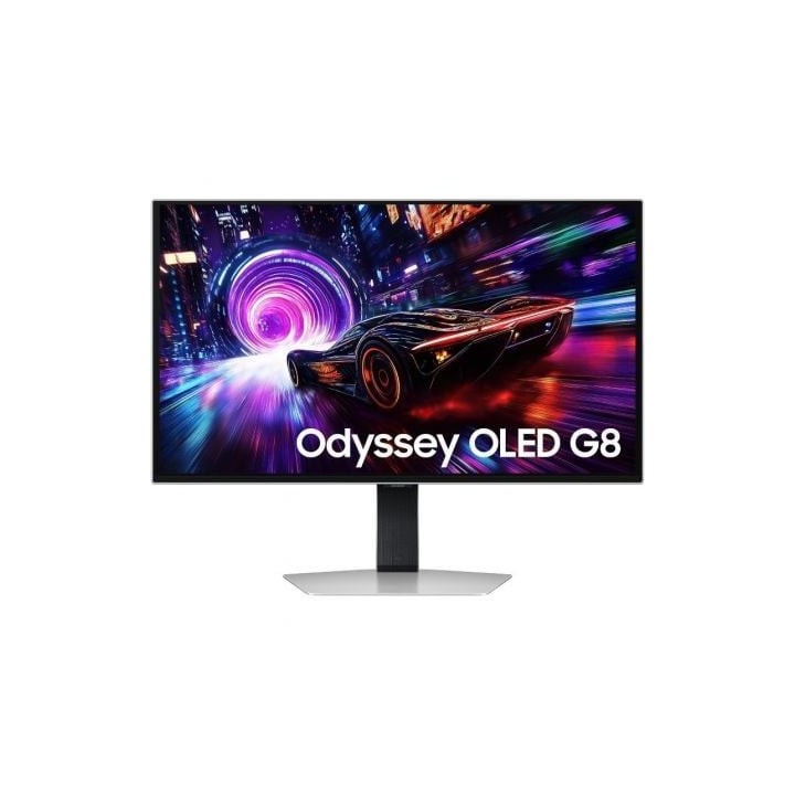 Monitor Gaming Samsung Odyssey OLED G8 G81SF S27FG810SU 27"/ 4K/ 0.03ms/ 240Hz/ QD-OLED/ Regulable en altura/ Plata
