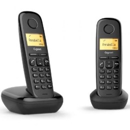 Gigaset A270 Inalámbrico DECT Duo Negro