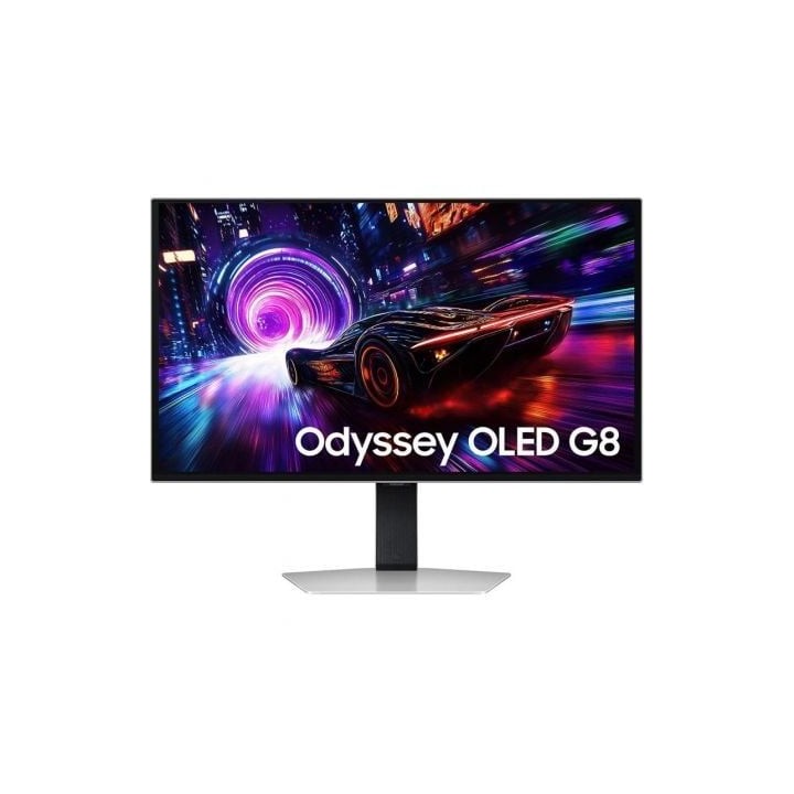 Monitor Gaming Samsung Odyssey OLED G8 G81SF S32FG810SU 32"/ 4K/ 0.03ms/ 240Hz/ QD-OLED/ Multimedia/ Regulable en altura/ Plata
