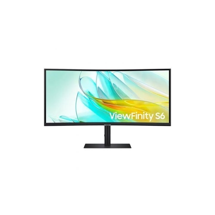 Monitor Profesional Ultrapanorámico Curvo Samsung ViewFinity S6 S34C652UAU 34"/ UWQHD/ Multimedia/ Regulable en Altura/ Negro