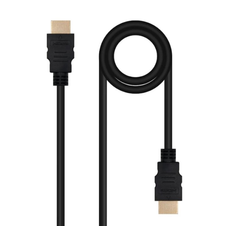 Cable HDMI 2.0 4K Nanocable 10.15.3800/ HDMI Macho - HDMI Macho/ 50cm/ Negro