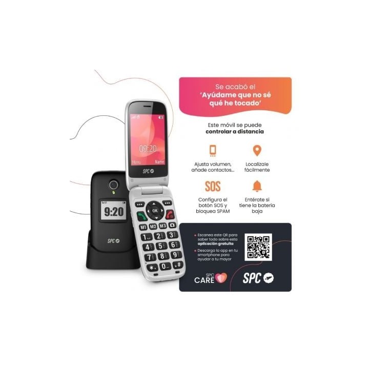 SPC 2334N Móvil Polaris Compatible SPC CARE Negro