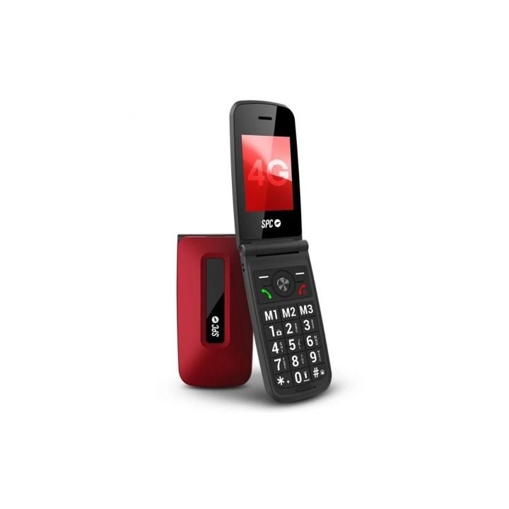 SPC 2342R Titan 4G Movil Senior 2.4" S.HELP Rojo