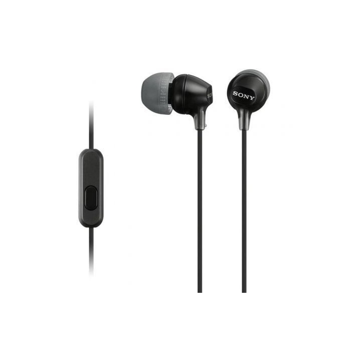 Auriculares Intrauditivos Sony MDR-EX15AP/ con Micrófono/ Jack 3.5/ Negros