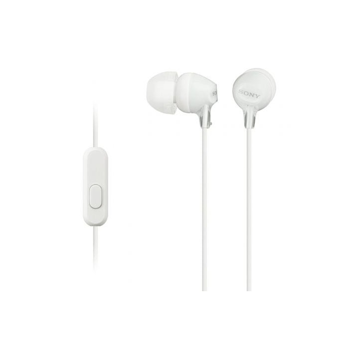 Auriculares Intrauditivos Sony MDR-EX15AP/ con Micrófono/ Jack 3.5/ Blancos