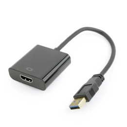 Gembird Adaptador de pantalla USB a HDMI, negro