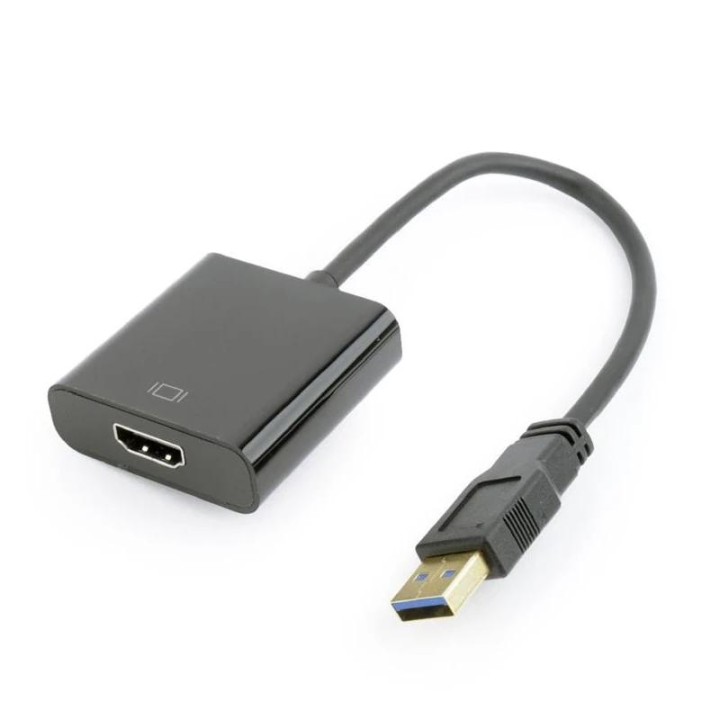 Gembird Adaptador de pantalla USB a HDMI, negro