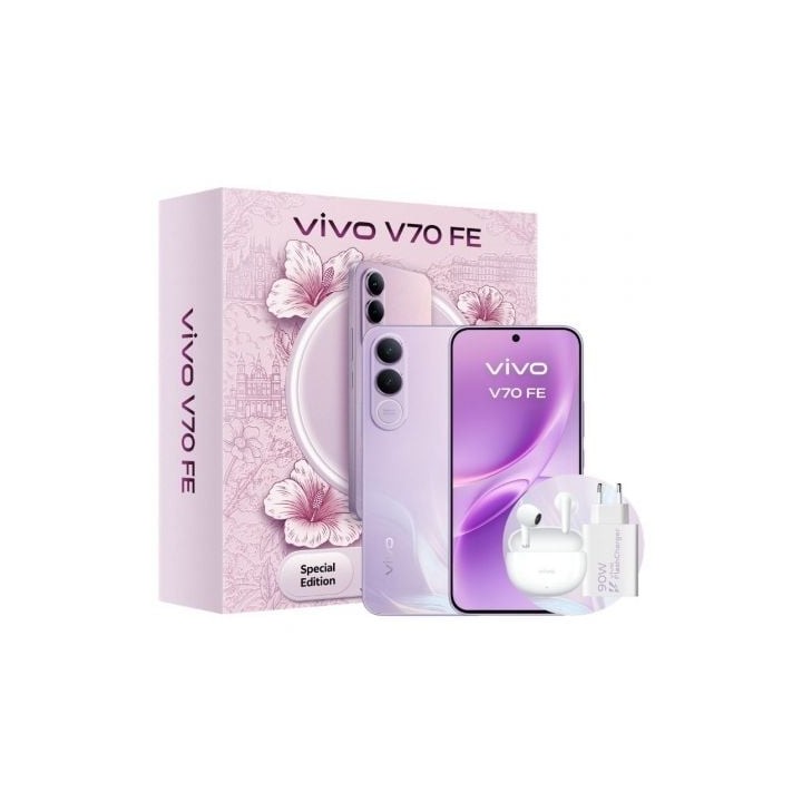VIVO V70 FE 8Gb 512Gb Bundle Ch90w+ Buds3 Purple