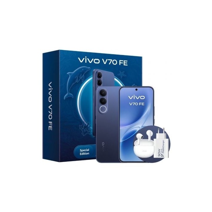 VIVO V70 FE 8Gb 256Gb Bundle Ch90w+ Buds3 Blue