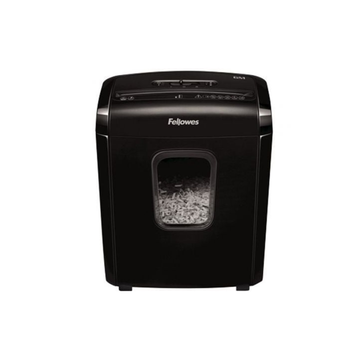 Destructora Fellowes 6M/ Minicorte de 4 x 12mm/ Negra