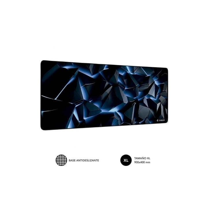 Alfombrilla Subblim Blue Obsidian XL/ 900 x 400 x 3 mm