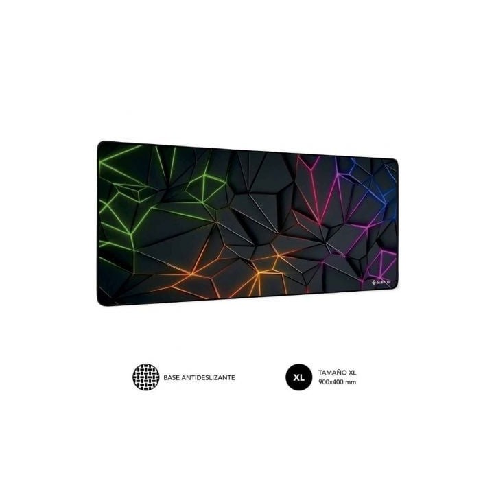 Alfombrilla Subblim Neon Obsidian XL/ 900 x 400 x 3 mm