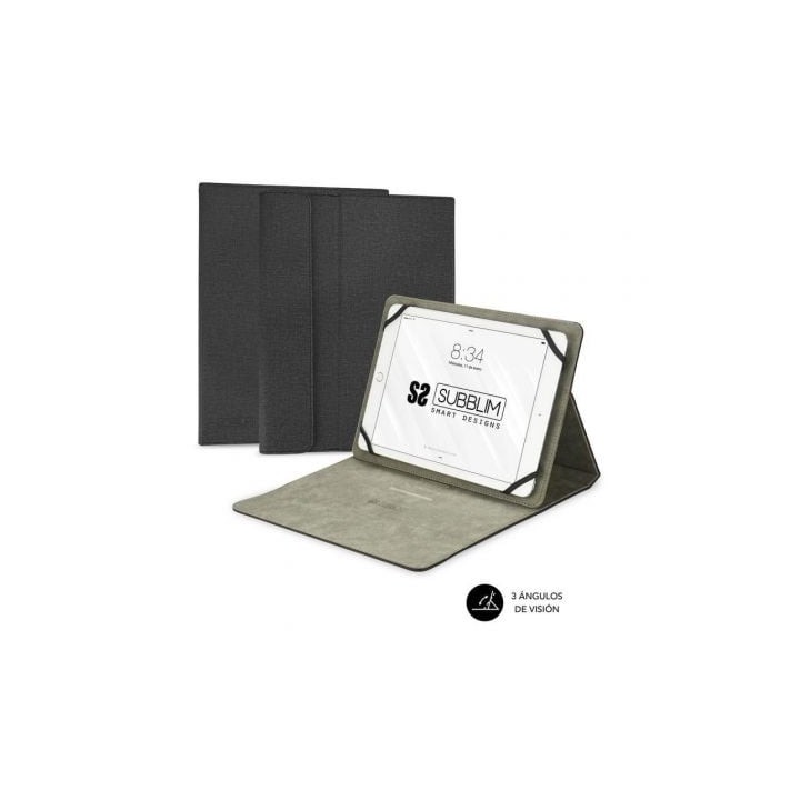 Funda Subblim Clever Stand para Tablets de 9.6"-11"/ Negra