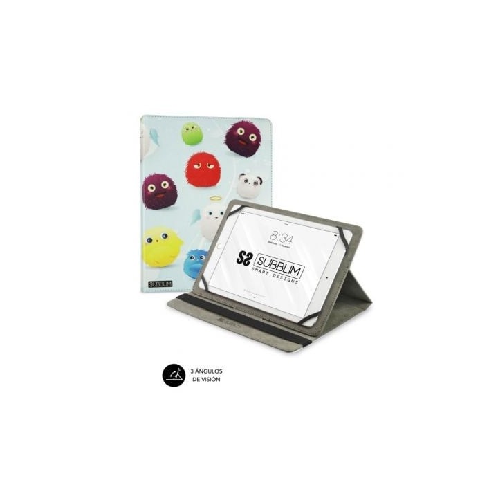 Funda Subblim Trendy Furry para Tablets de 9.6"-11"/ Negra