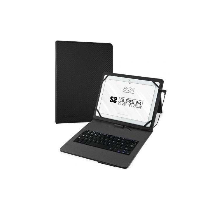 Funda con Teclado Subblim Keytab Pro USB para Tablets de 10.1"-11"/ Negra