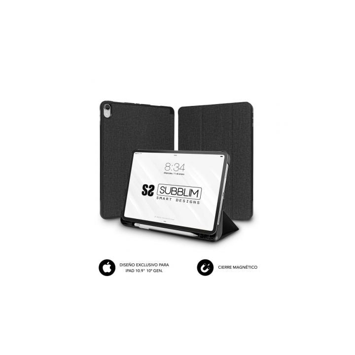 Funda Subblim Shock Case SUBCST-5SC316 para iPad 10ª Generación de 10.9"/ Negra